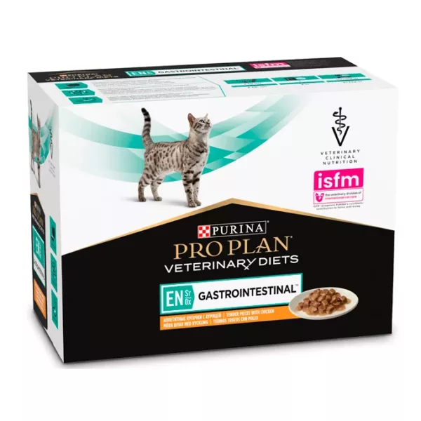 Pro Plan Veterinary Diets Gato Gastrointestinal EN Frango Saquetas 10x85g