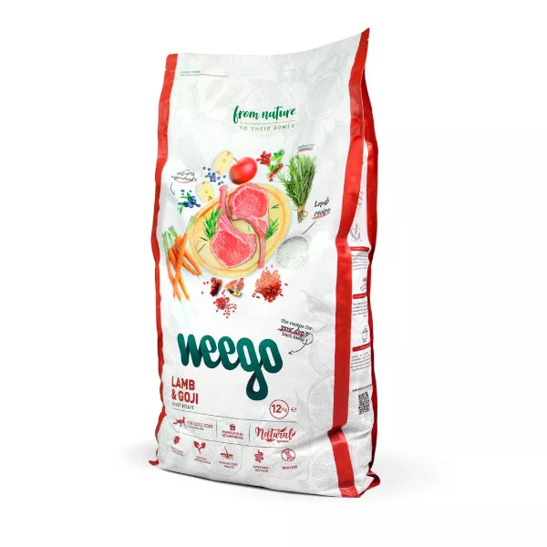 Weego - Cão Adulto - Codeiro e Goji - 12Kgs