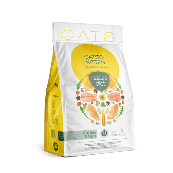 Natura Diet Gatinho Frango Ração Seca Kitten
